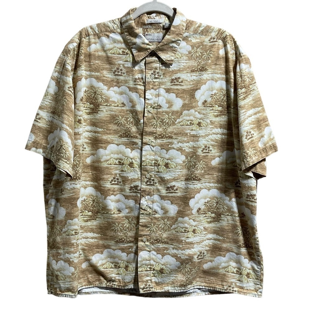 Natural Issue Men’s Tropical Hawaii Short Sleeve Button Down Size XL